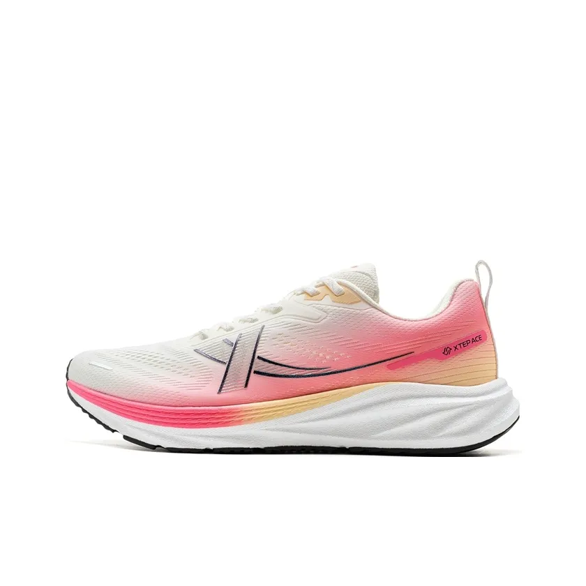 XTEP Anti-Slip Wear-Resistant Low-Top Training Running Shoes Men's White Green