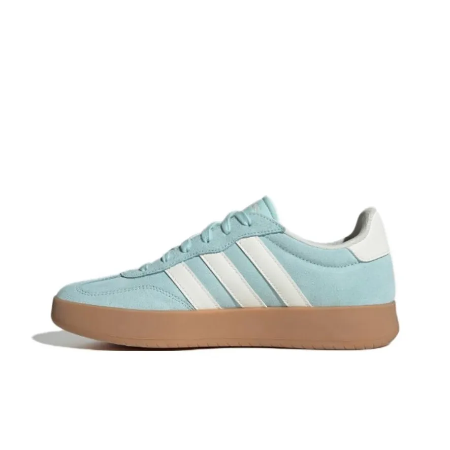 Adidas BARREDA Abrasion Resistant Low Top Skateboard Shoes Unisex Green White
