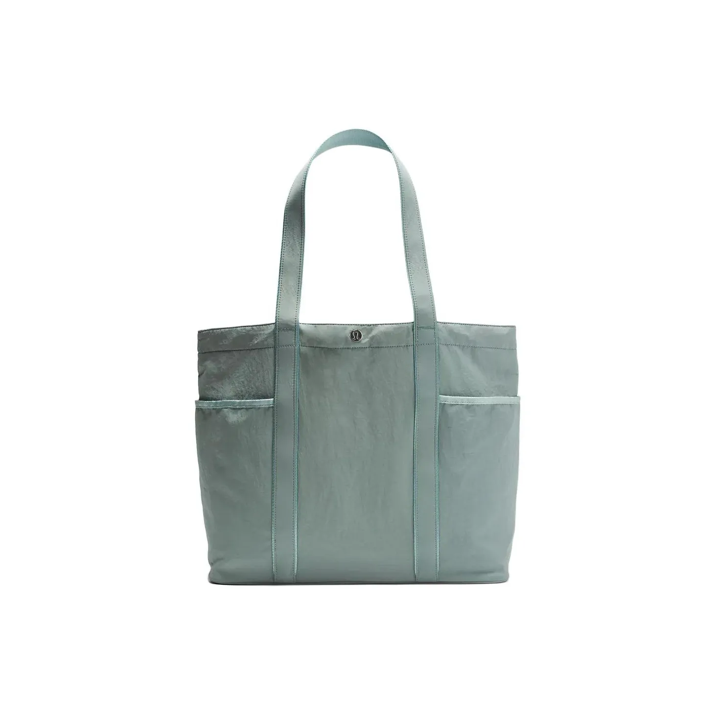 lululemon Нейлоновая сумка-тоут сумка для покупок сумка через плечо унисекс цвет озерно-голубой