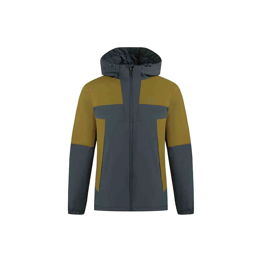 361° ZONGXUNXILIE Пуховая куртка Мужская Горчично-желтая Рок Угольно-темно-серый