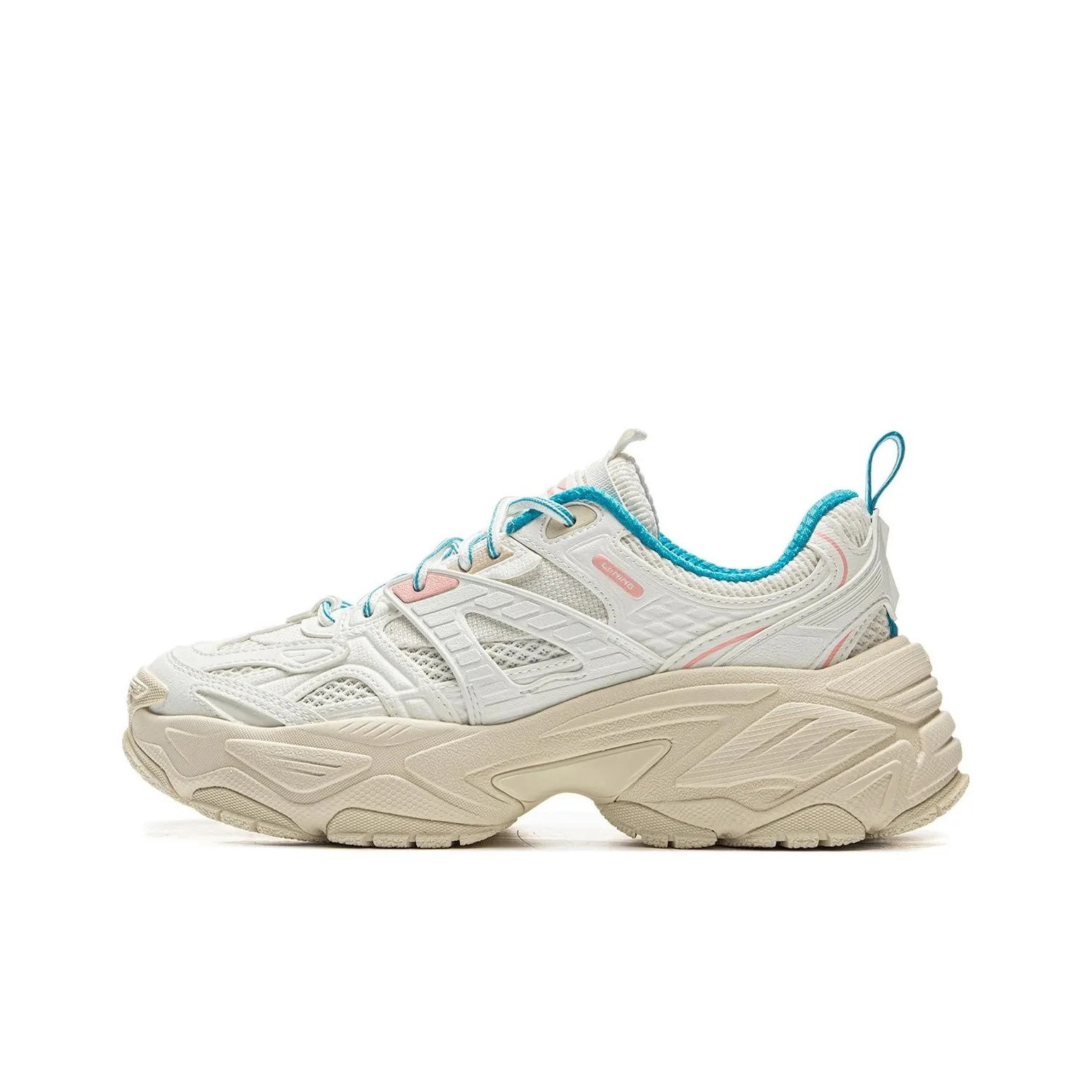 LiNing Red Sugar 2 Anti-Slip And Wear-Resistant Rebound Low-Top Casual Shoes Women's White