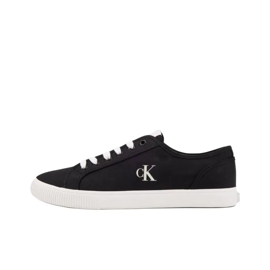 CKJ CALVIN KLEIN JEANS Low-Top Canvas Shoes Men's Black