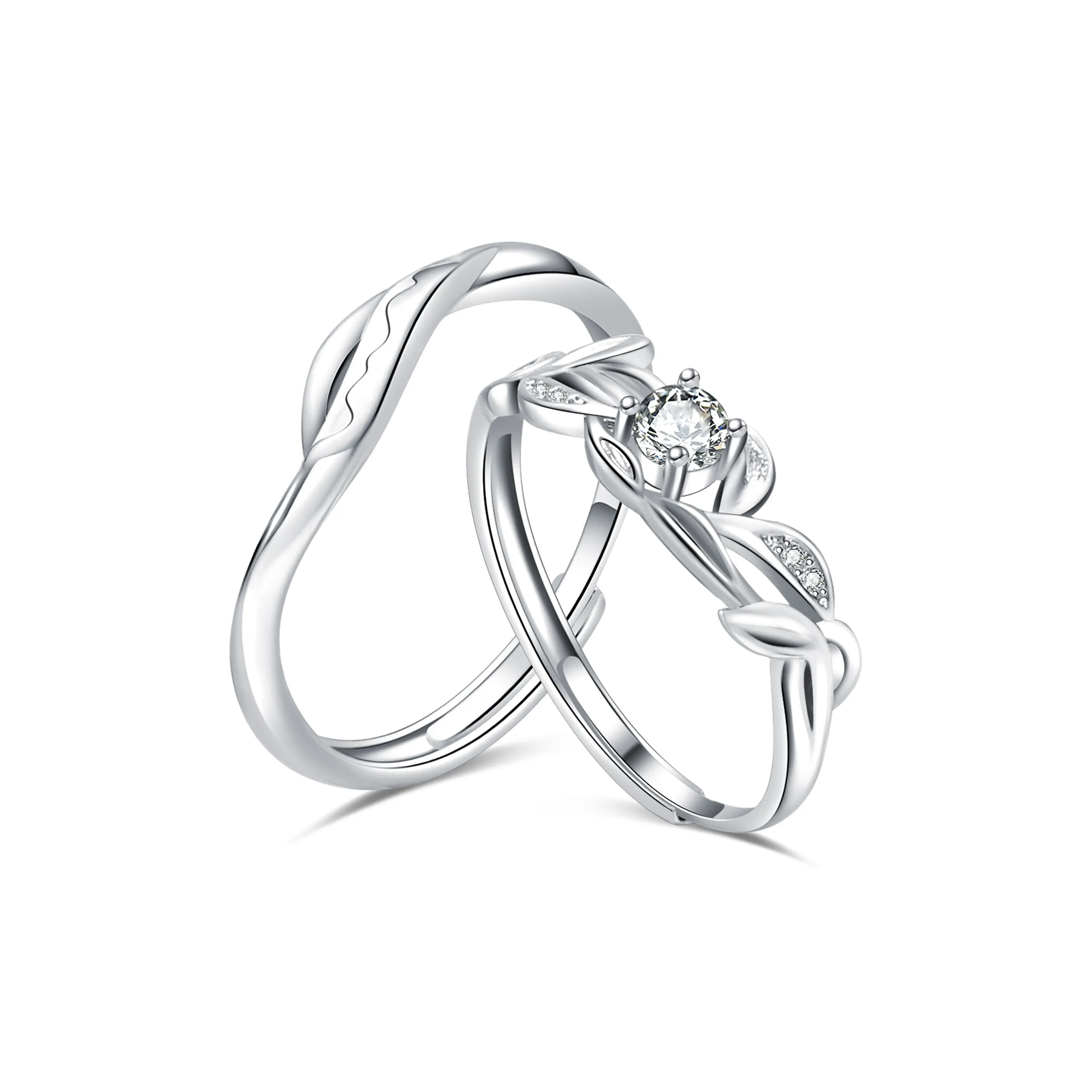 DVNRR Медные Кольца Унисекс Набор в Подарочной Коробке