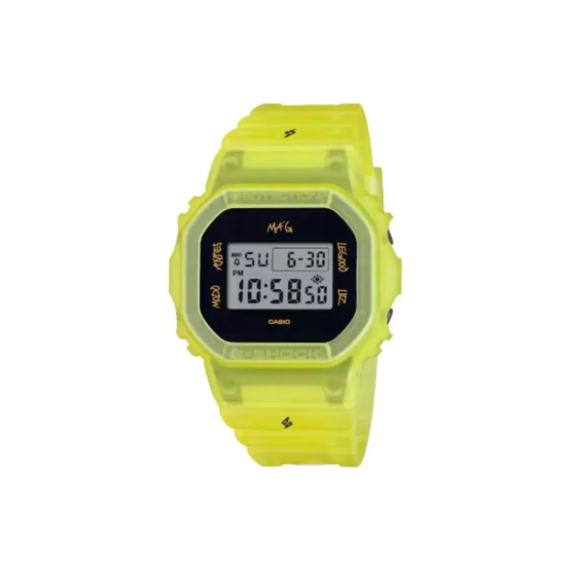 CASIO 5600 Collection Кварцевый механизм Смольный ремешок Часы Мужские Циферблат Серый