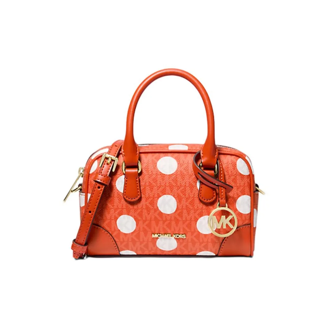 MICHAEL KORS Coated Canvas Shoulder Bag, Crossbody Bag, Handbag Extra Small Women's Red Clay