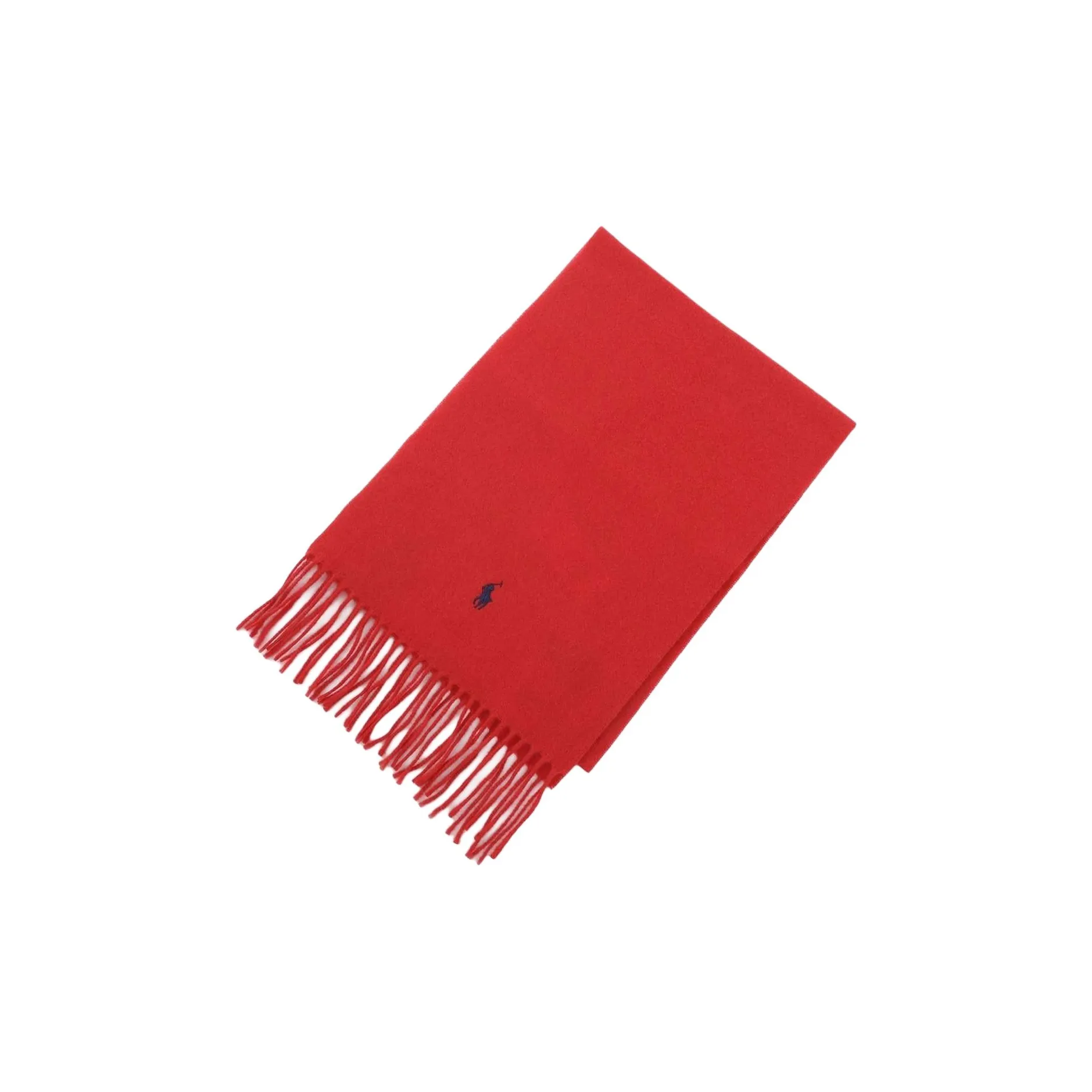 Polo Ralph Lauren Wool, Recycled Wool Knit Scarves Unisex Red