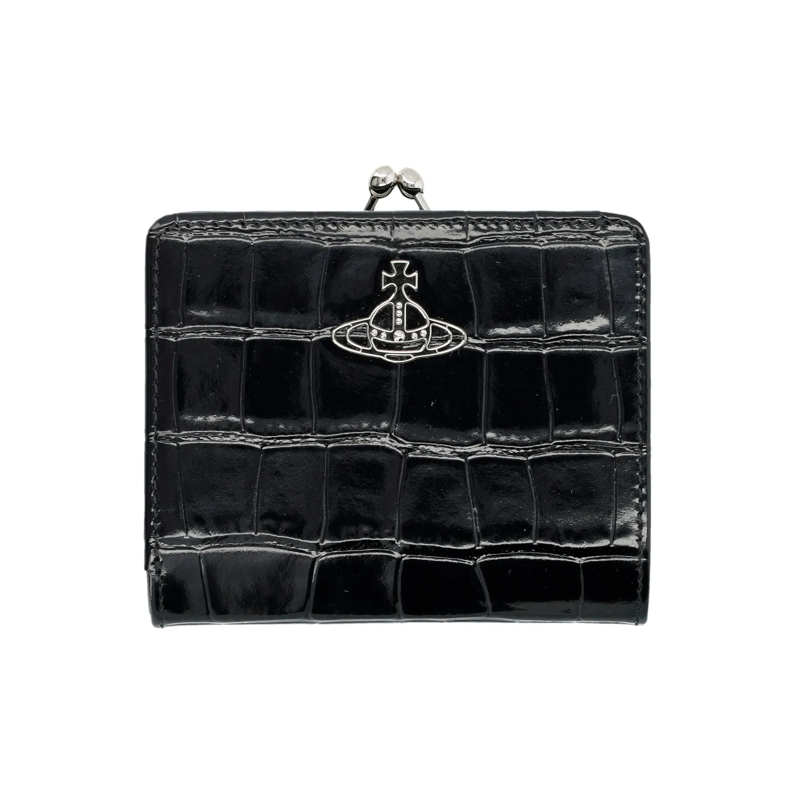 Vivienne Westwood Logo Plaque Embossed Bi Fold Wallet