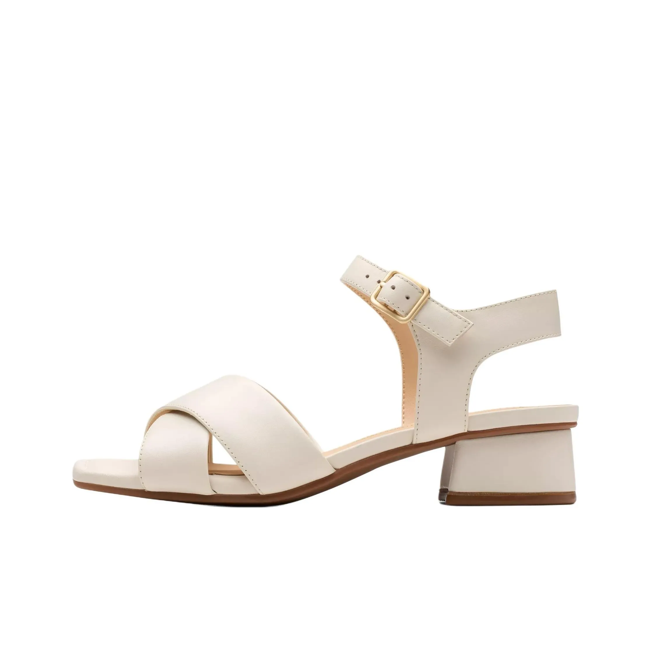 Clarks Serina 35 Cross One Strap Sandals Женские Белые