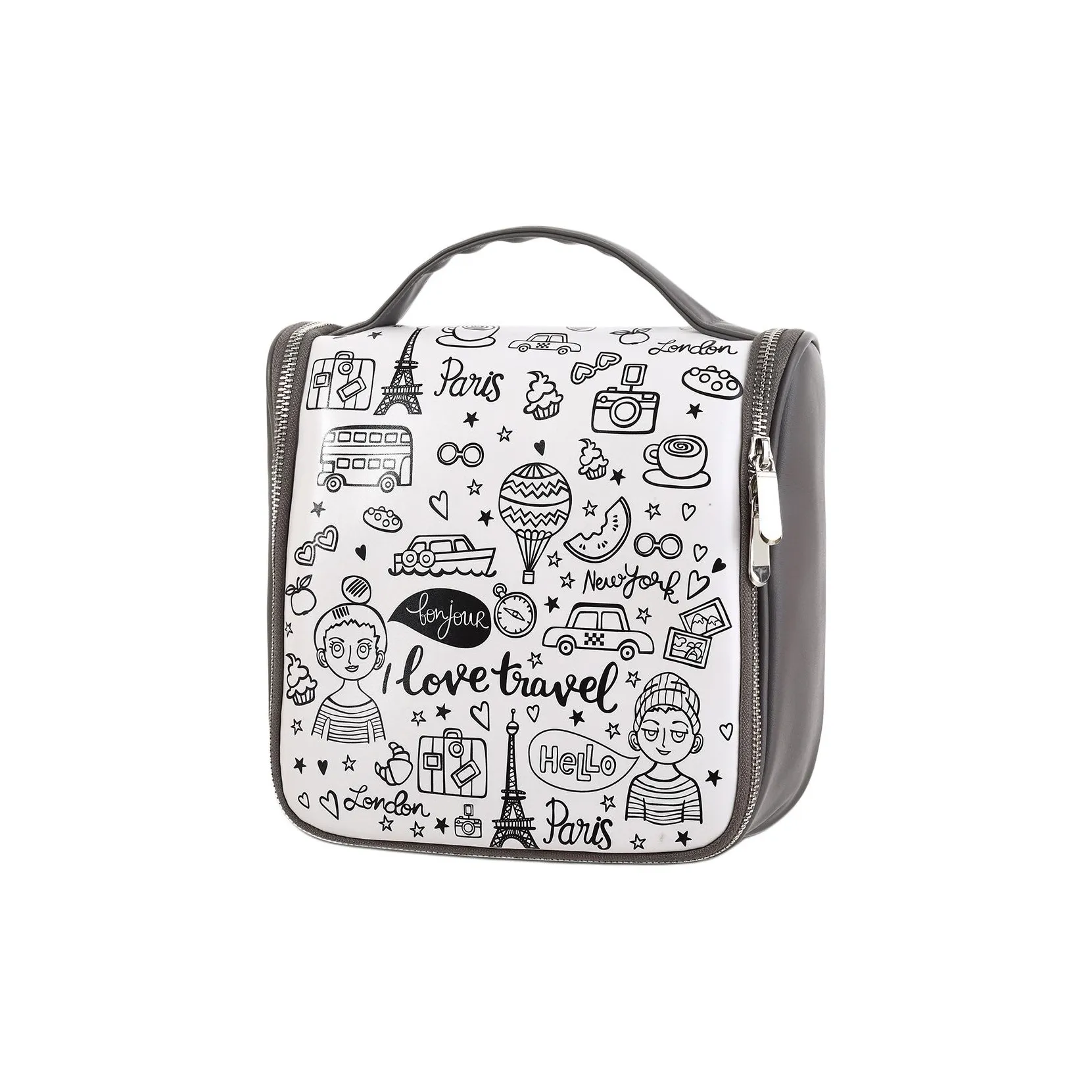 BOODUN ПУ (полиуретан) Туалетная сумка сумка для путешествий сумка для хранения унисекс многоцветная