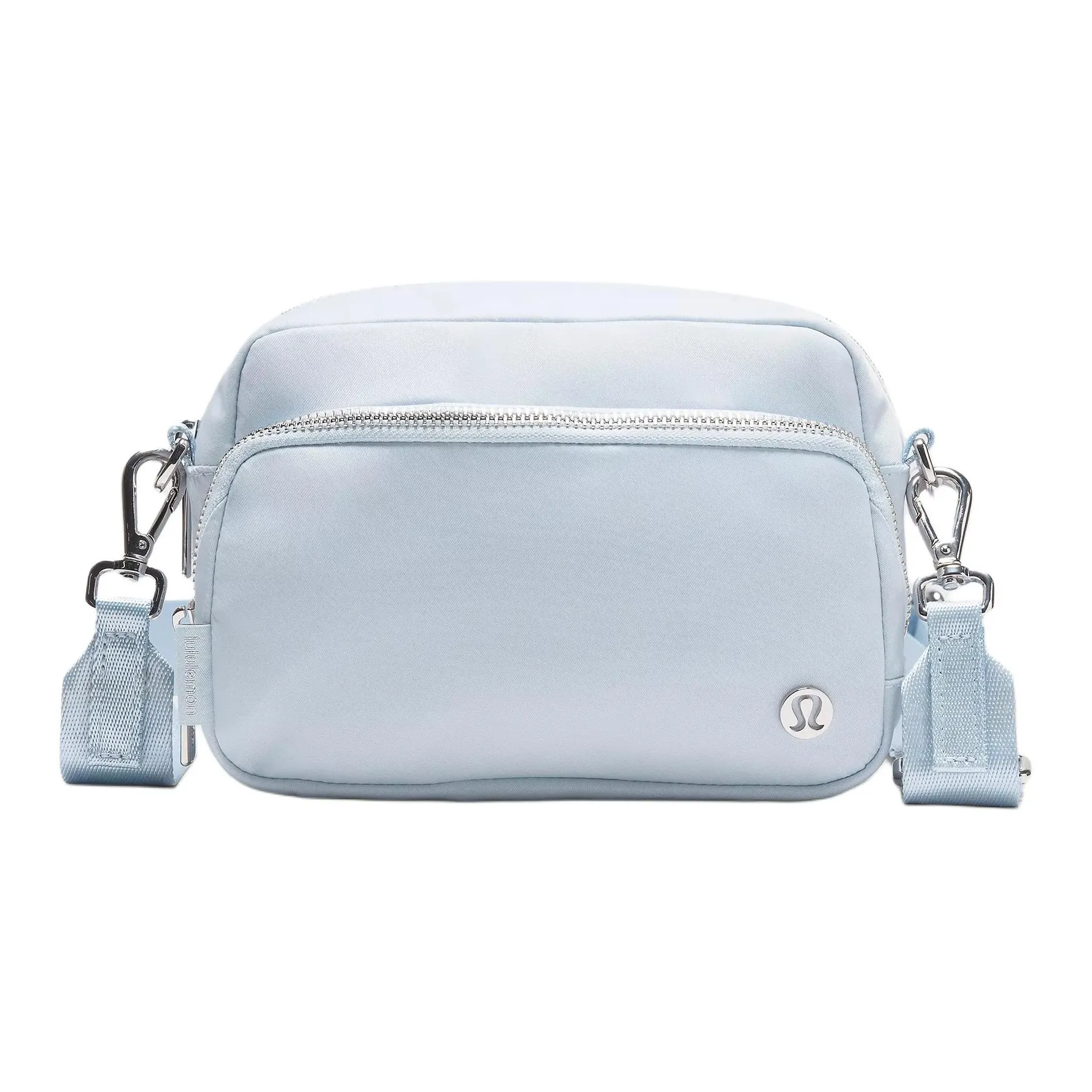 Lululemon Everywhere Nylon Crossbody Bags Unisex Starch Blue & Silver