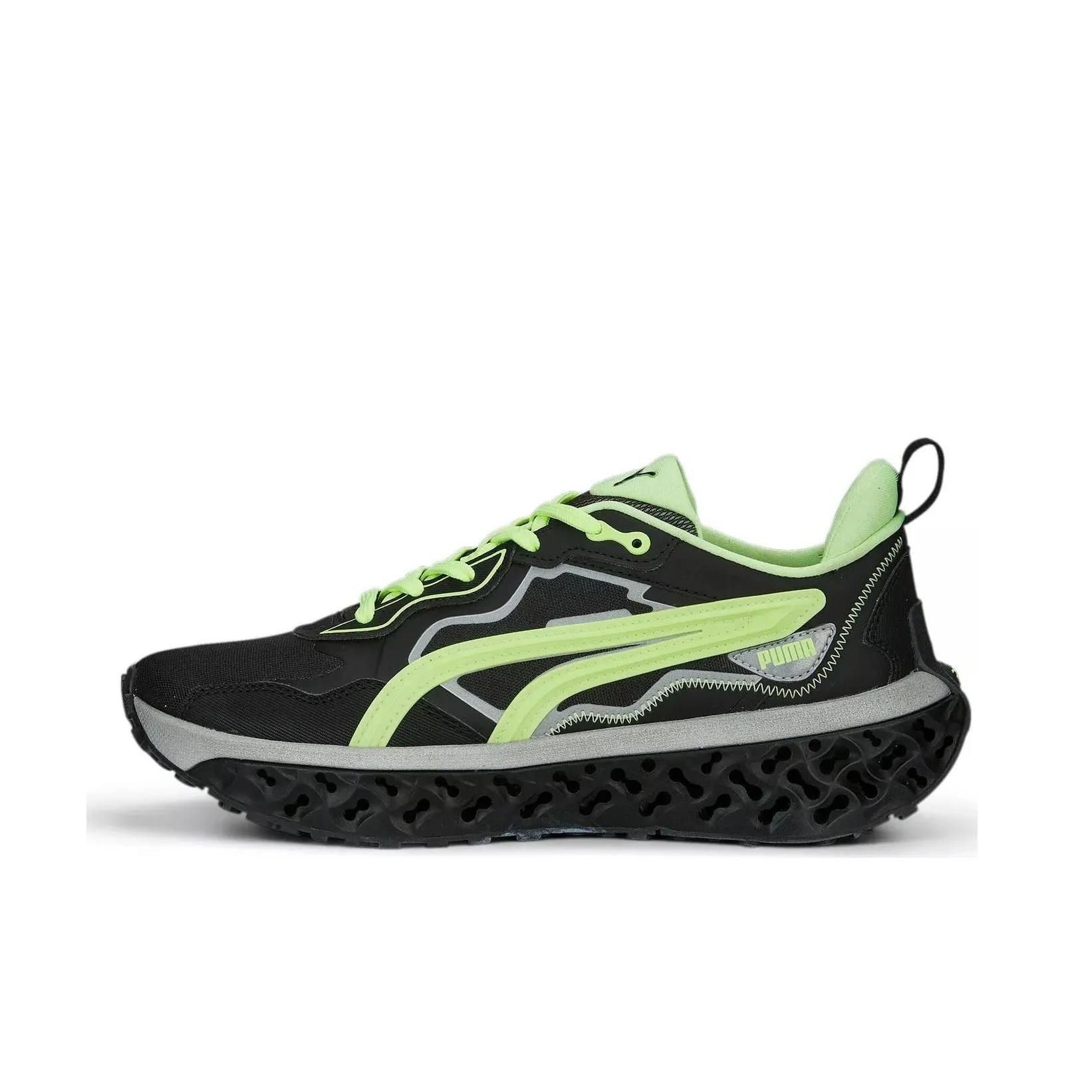 PUMA XETIC Sculpt Anti Slip Wear Resistant Low Top Casual Shoes Unisex Black Yellow