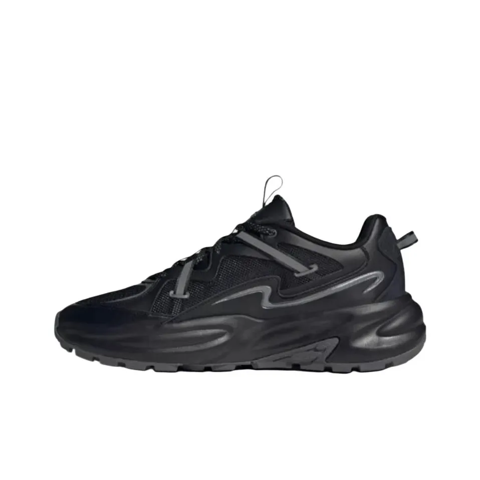 Adidas OZWAVE SURGE 2.0 Anti Slip Wear Resistant Low Top Chunky Sneakers Unisex Black