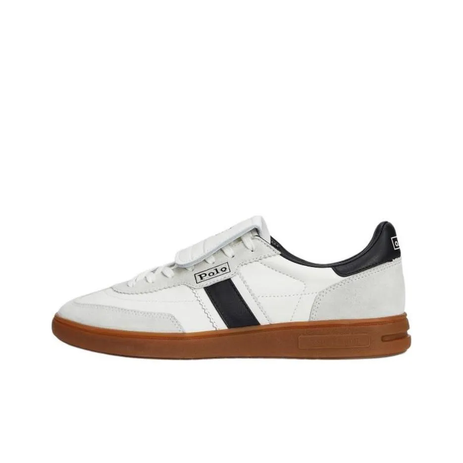 Polo Ralph Lauren Bedford Low Top Skateboard Shoes Men's White Gray