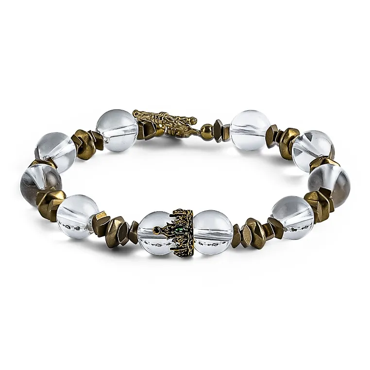 CUUD Белый Кристальный Браслеты Мужской