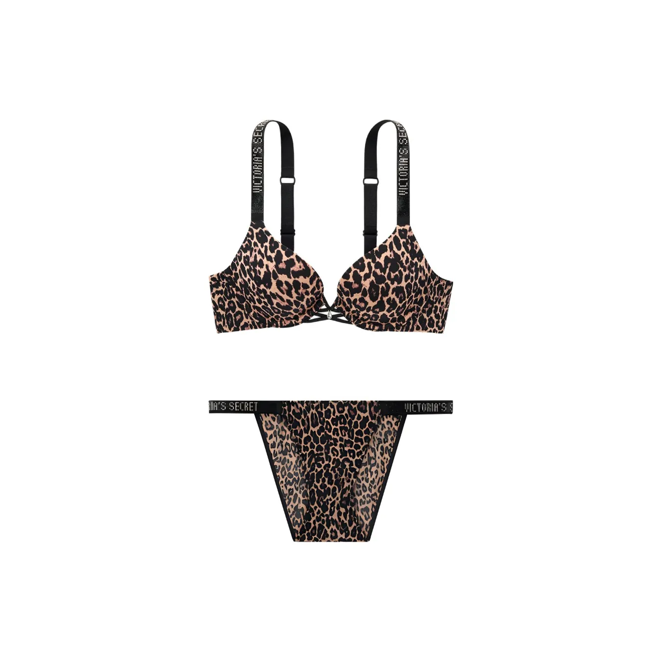 Victoria's Secret Комплект нижнего белья для женщин с леопардовым принтом