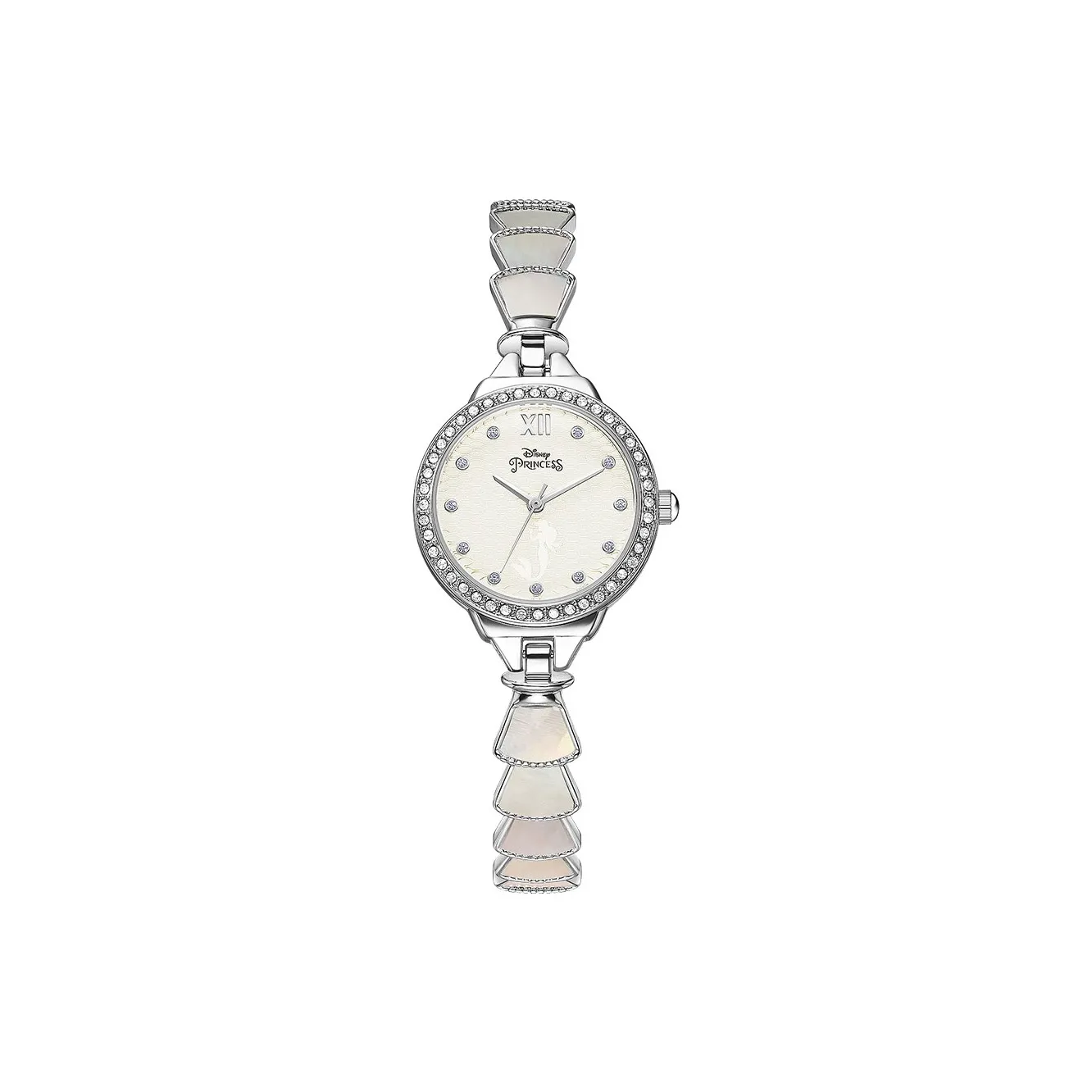 Disney Кварцевый механизм стальной ремешок женские часы белый циферблат