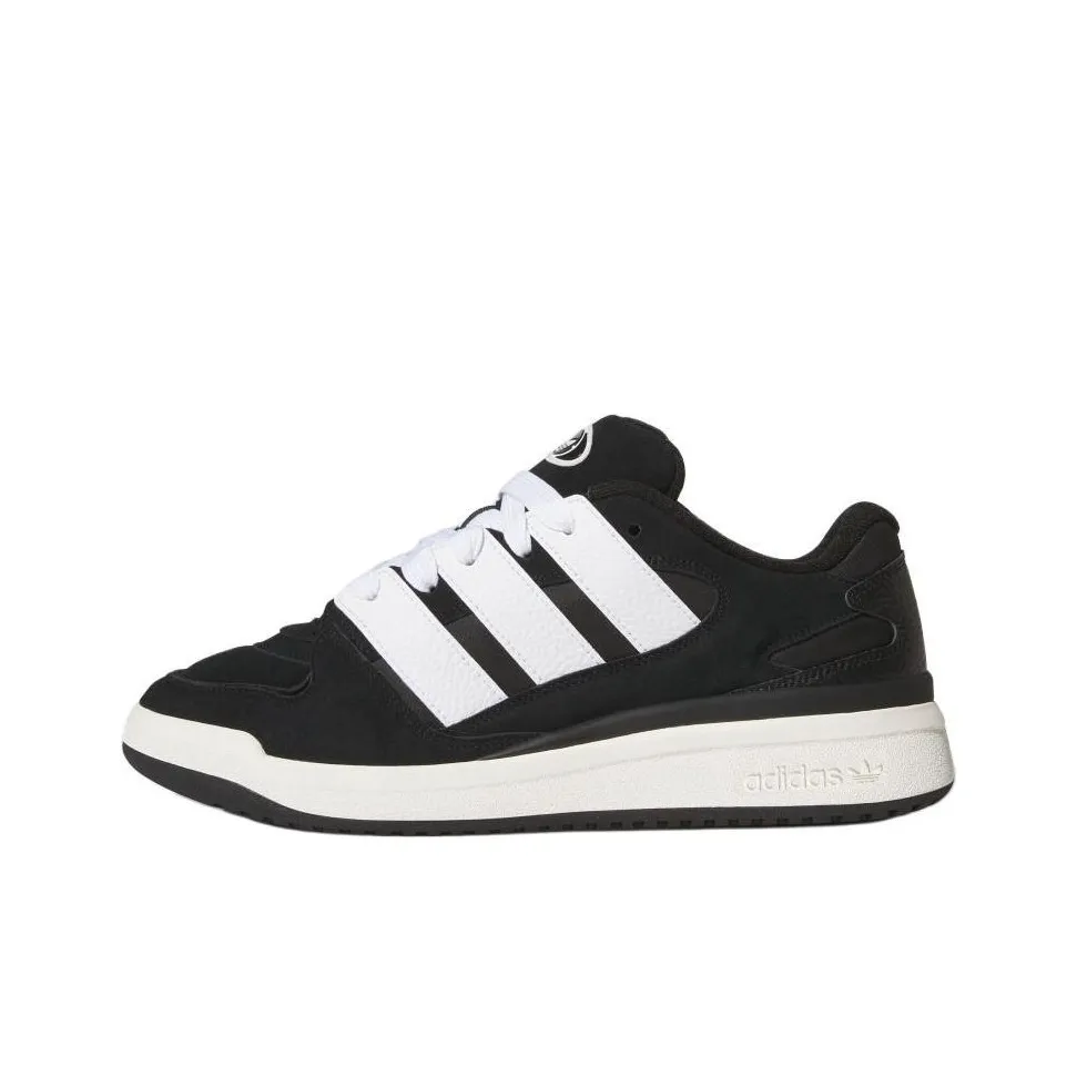 Adidas Originals FORUM 2000 Устойчивые к истиранию низкие скейтборд-кроссовки унисекс черно-белые