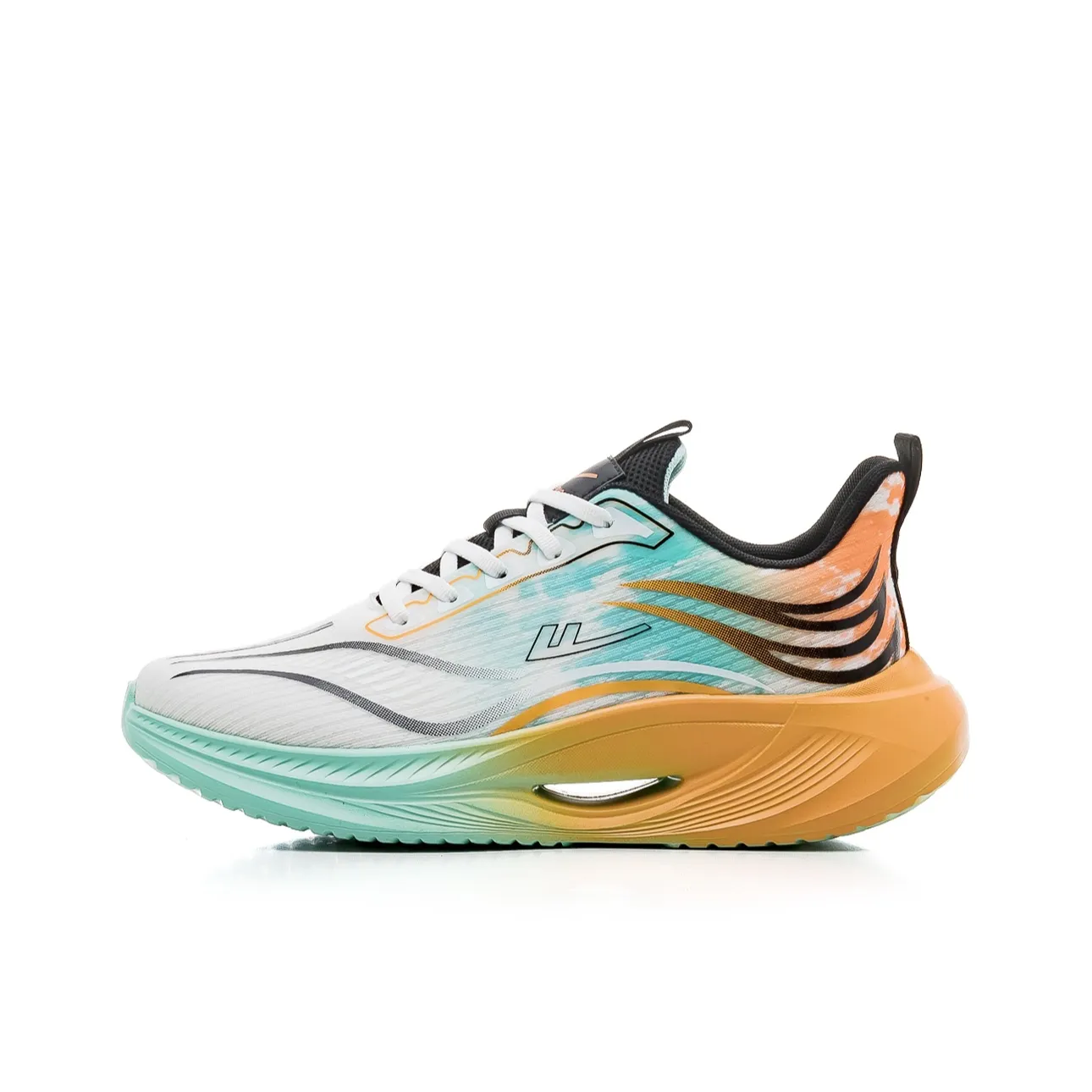 Warrior Беговые кроссовки Низкий верх Сетка Белый Зеленый Оранжевый Мужской