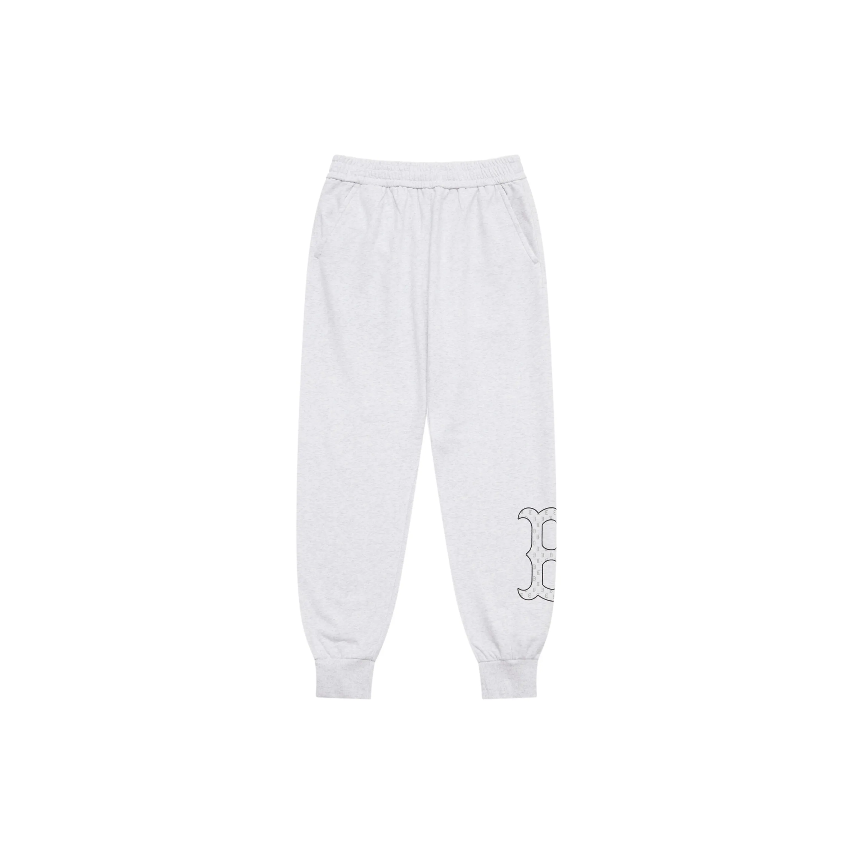 MLB MONOGRAM Коллекция Boston Red Sox SS25 Вязаные тренировочные штаны Unisex Light Фотиния Серый