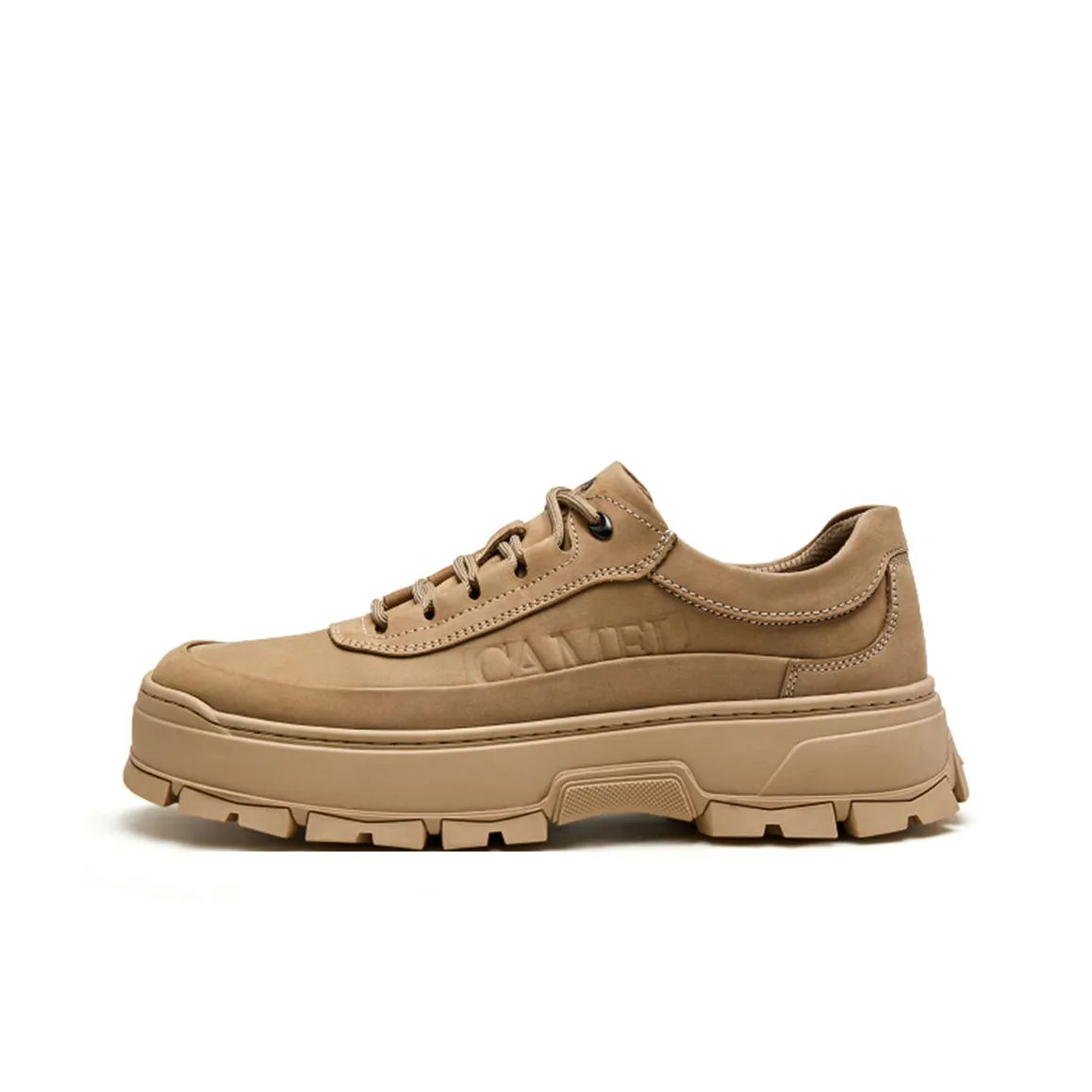 CAMEL Work Boots Men Low Top Khaki/Desert Yellow
