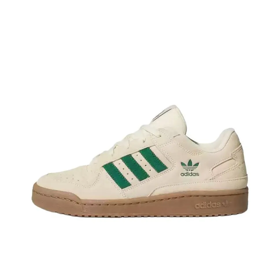 Adidas Originals FORUM CL Устойчивые к истиранию низкие скейтбордические кроссовки унисекс цвет слоновая кость