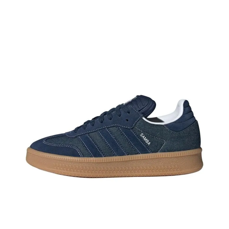 Adidas Originals Samba XLG Abrasion Resistant Низкие Кроссовки для скейтбординга Унисекс Темный индиго