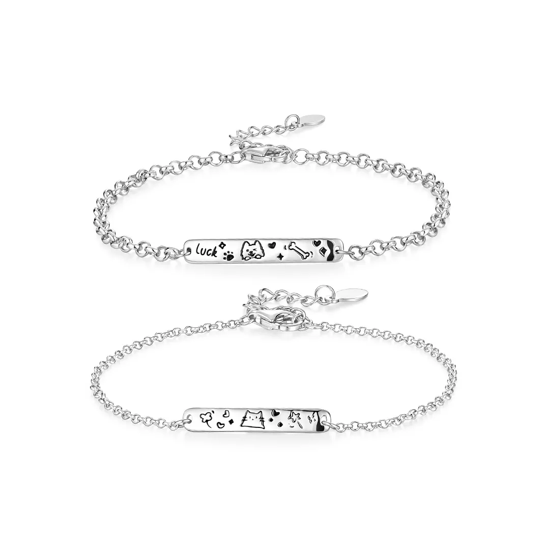KADER 925 Sterling Silver Bracelets Unisex