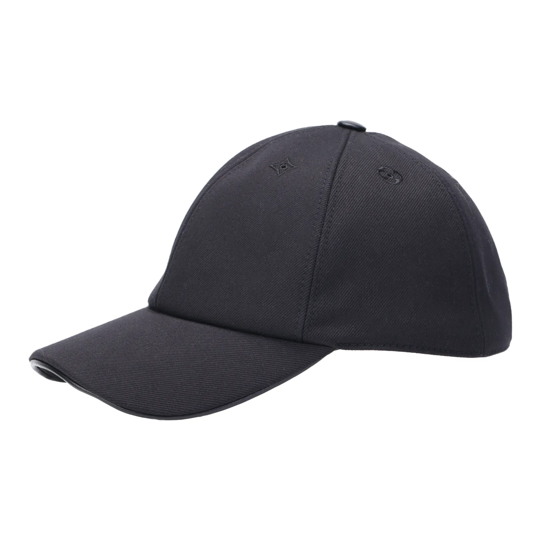 LOUIS VUITTON Cotton Baseball Caps Unisex Black