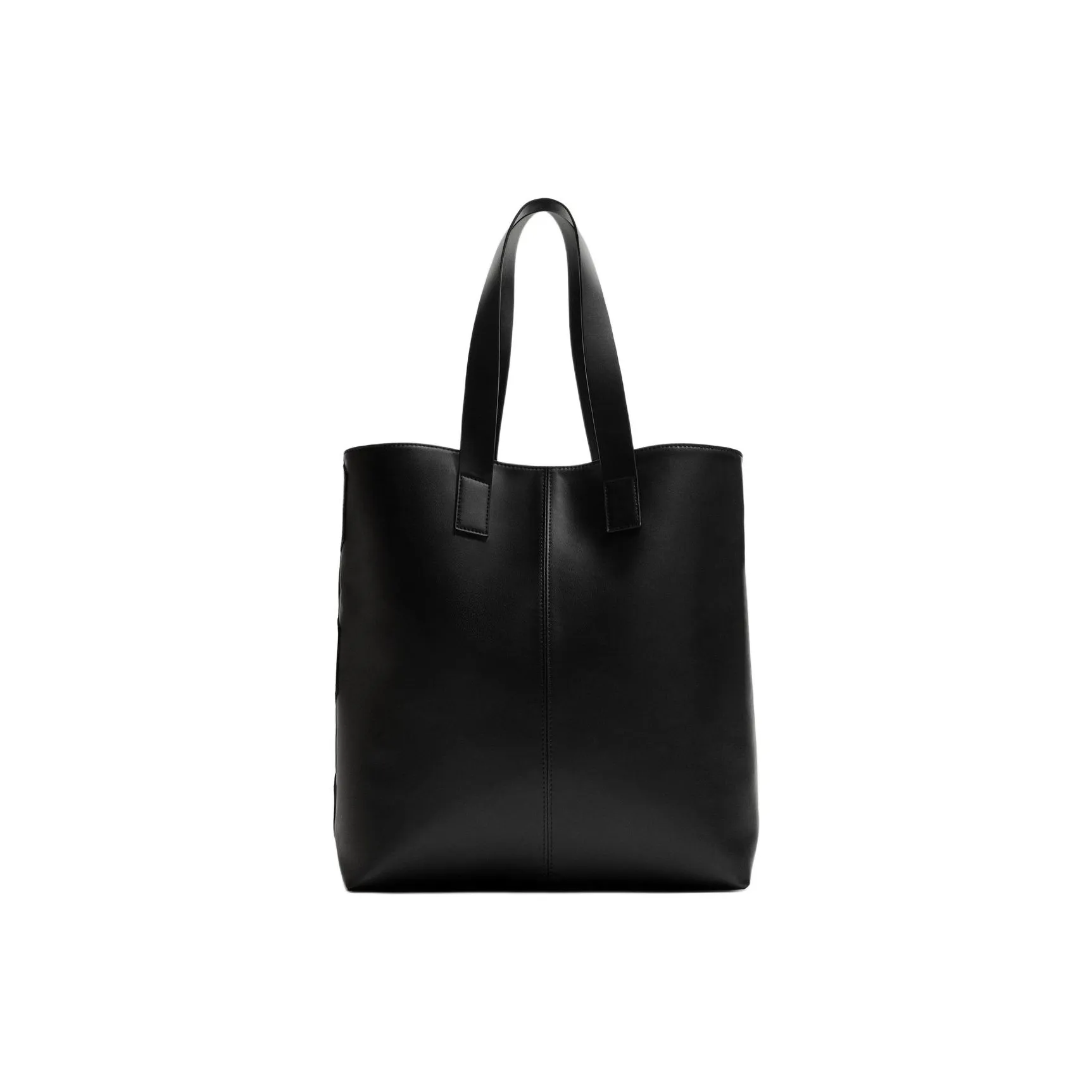 ZARA PU Tote Bag, Shopping Bag, Handbag, Shoulder Bag Men's Black
