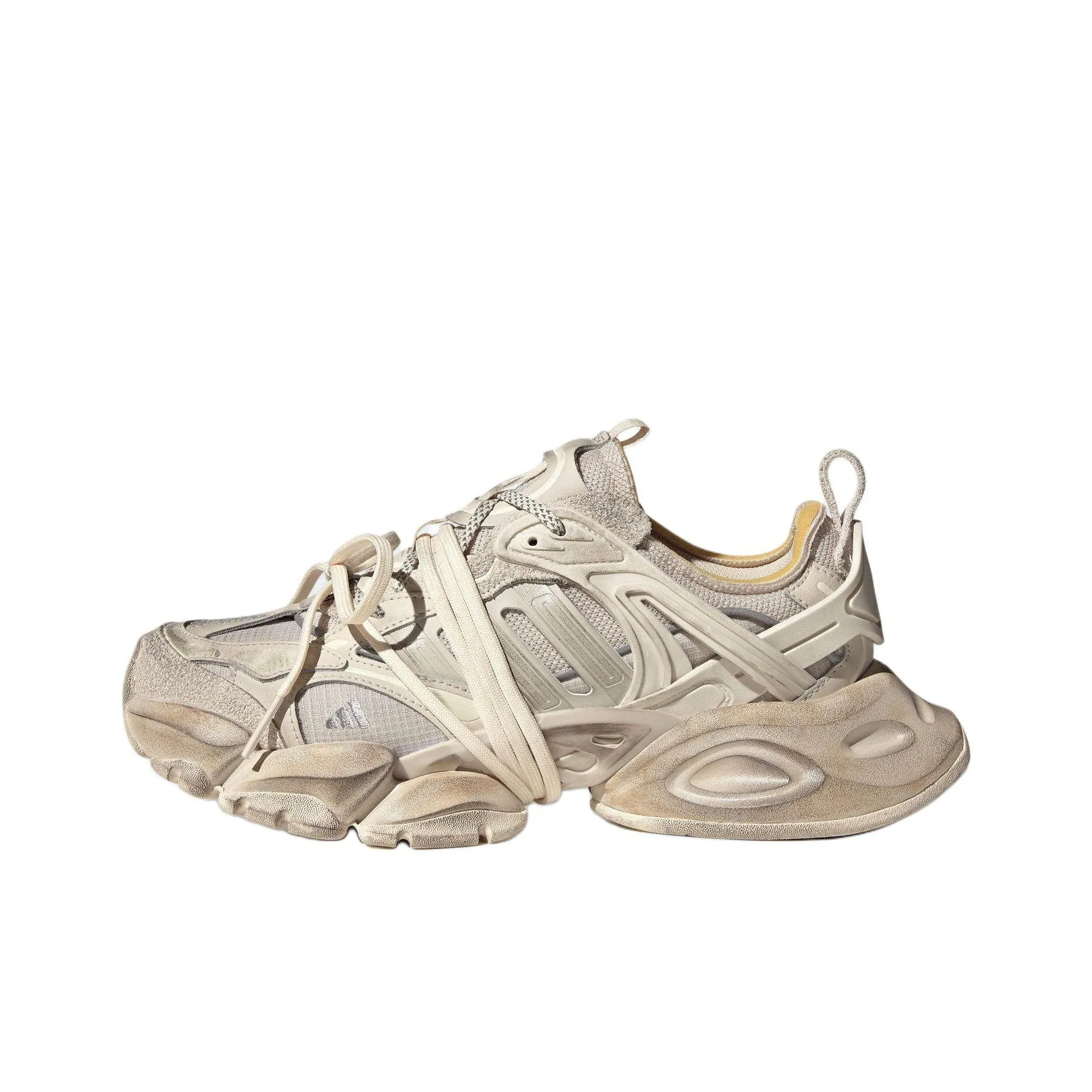Adidas XLG RUNNER DELUXE Anti Slip Wear Resistant Low Top Chunky Sneakers Unisex Beige