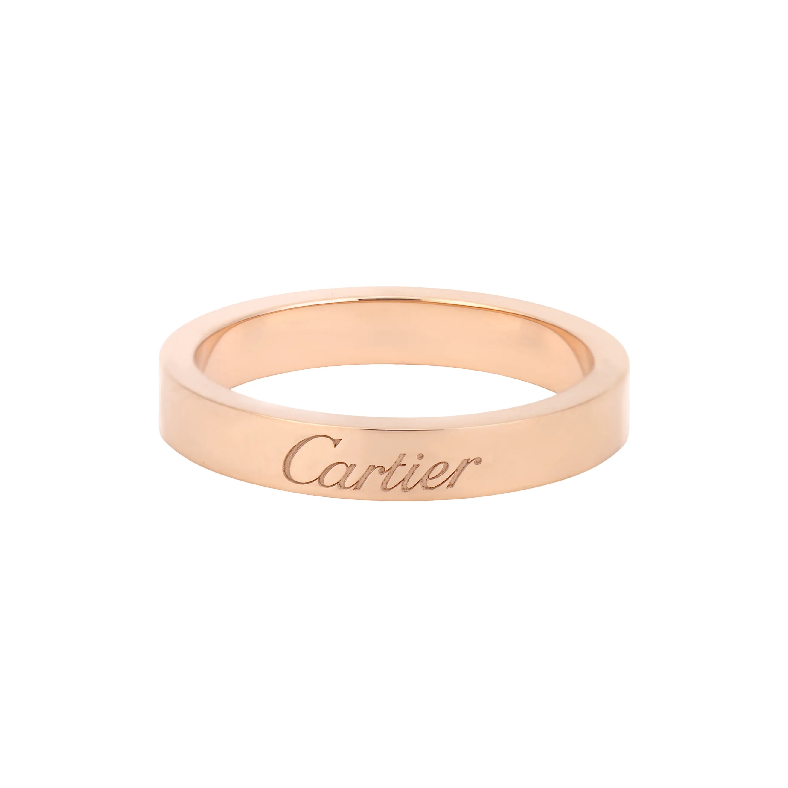 CARTIER C De Cartier Rings 18K Rose Gold Rings Unisex Rose Gold