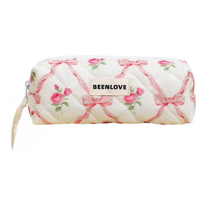 Boniu Quilted Cotton Travel Storage Bag Women's Pink/Blue