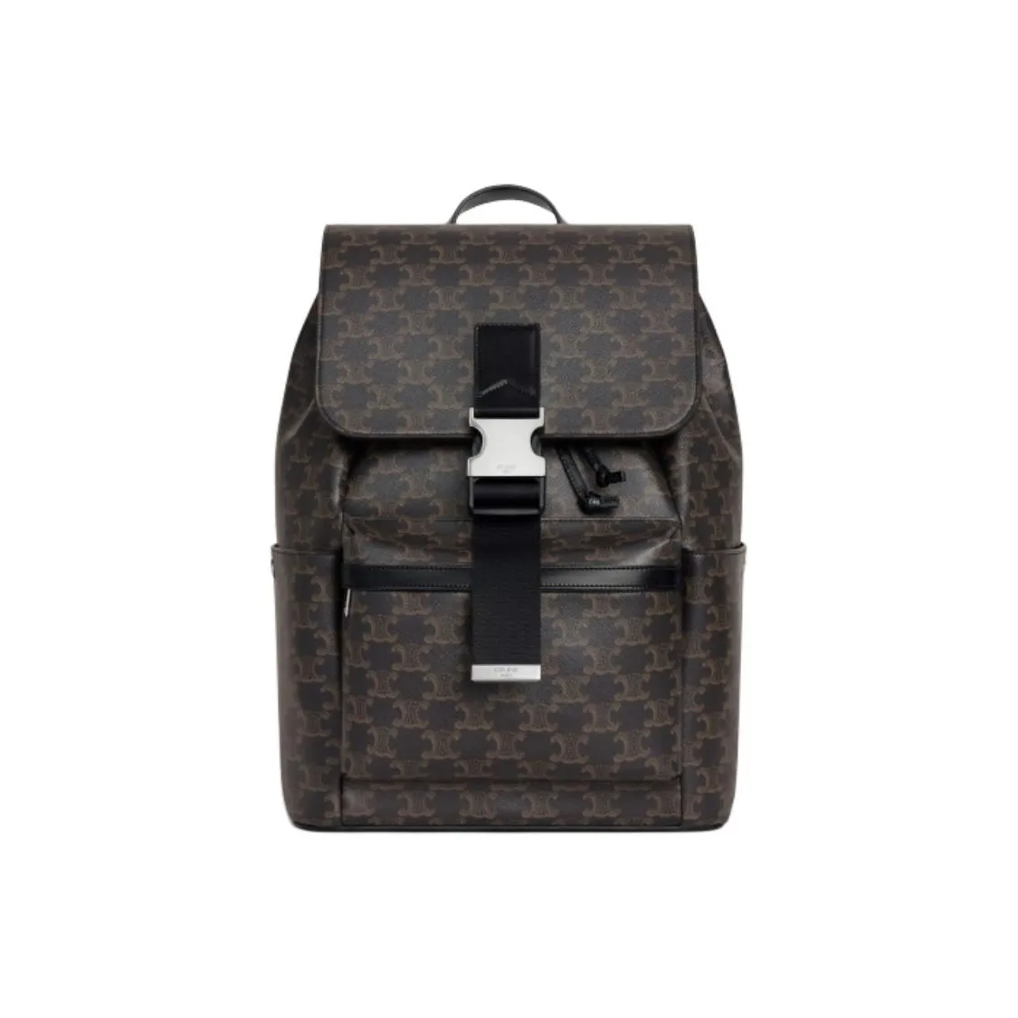 CELINE Cow Leather Backpack Men's Black