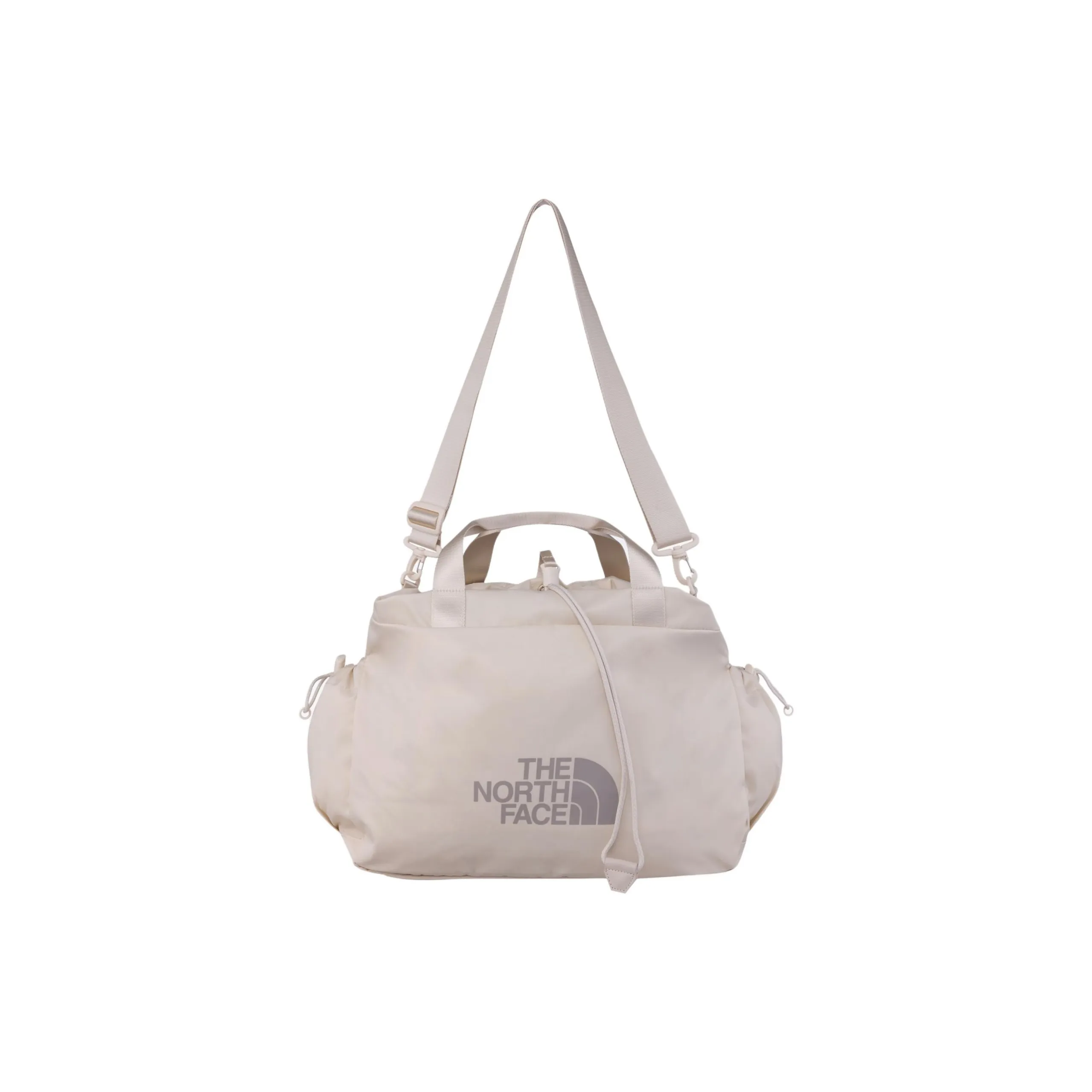 THE NORTH FACE DUFFLE One Shoulder Handbag Outdoor Bag Nylon Cream Unisex