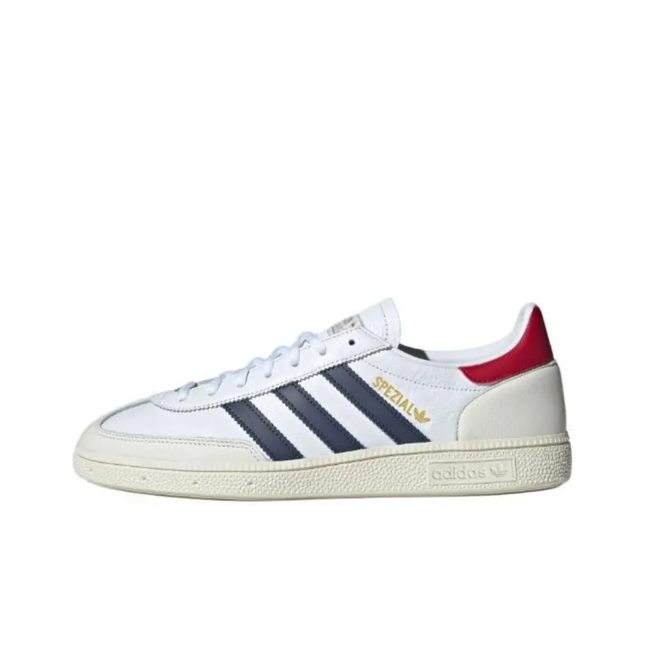 Adidas Originals HANDBALL SPEZIAL Устойчивые к истиранию низкие скейтборд-кроссовки Унисекс Белый Красный