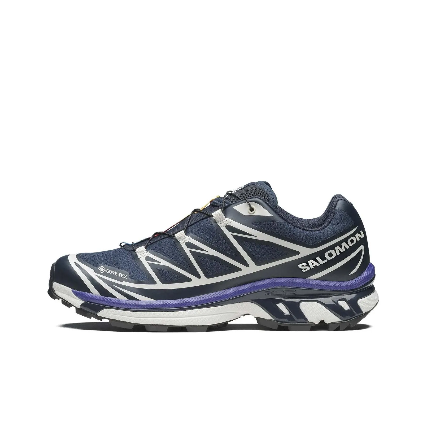 SALOMON XT 6 Slip Resistant, Abrasion Resistant, Waterproof Low Top Running Shoes Men's Dark Blue