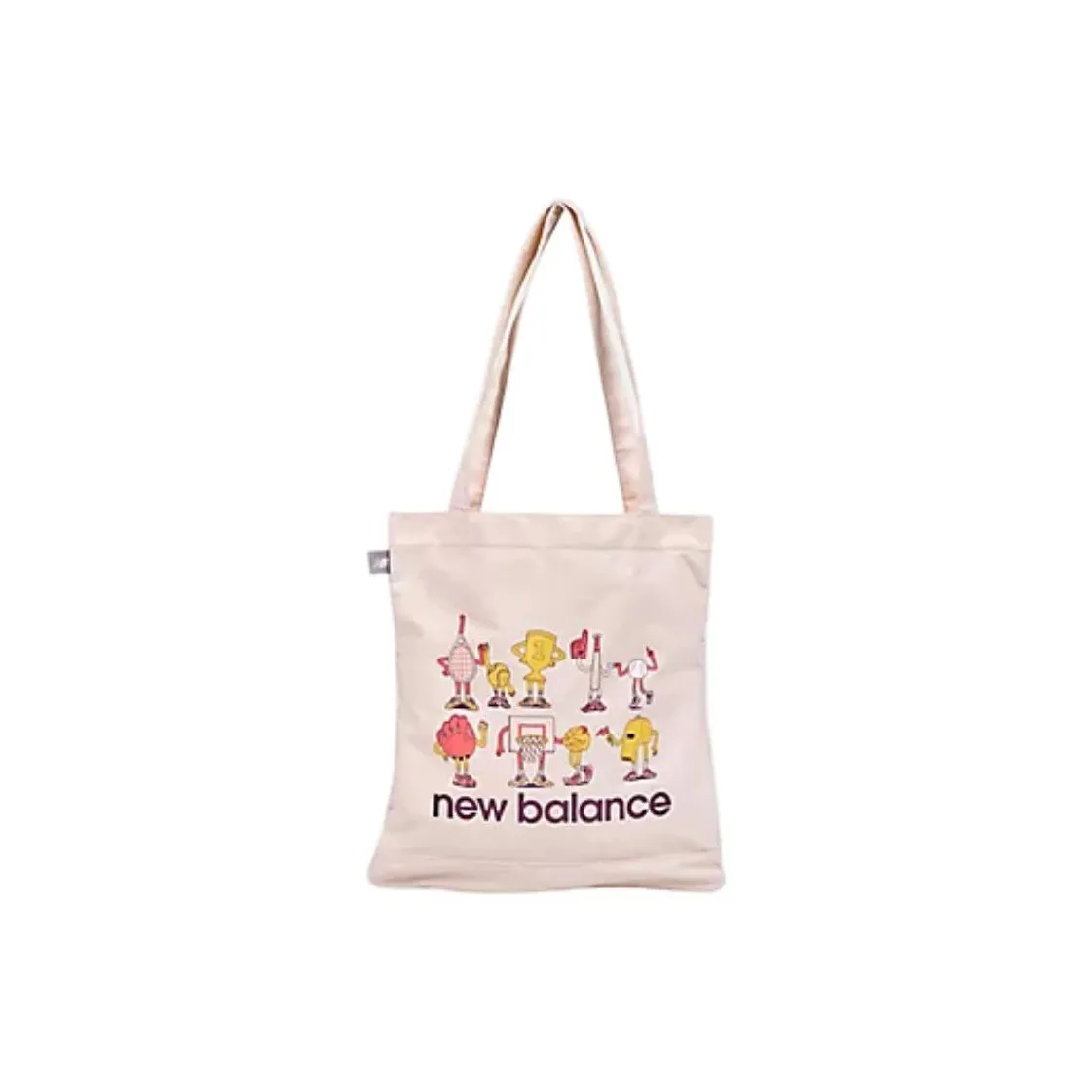 New Balance Canvas Tote Bag, Shopping Bag, Shoulder Bag Women's Driftwood Red