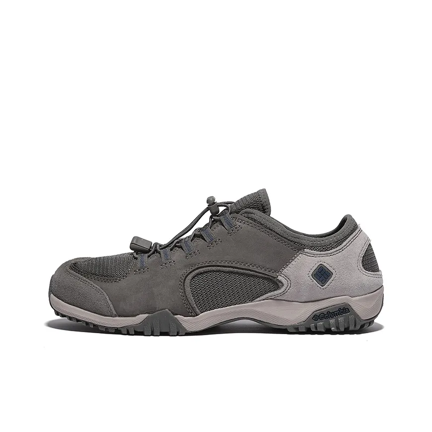 Columbia Поход Устойчивый к истиранию Дышащий Поддерживающий Легкий Сцепление Низкий Верх Походная обувь Мужская Серый