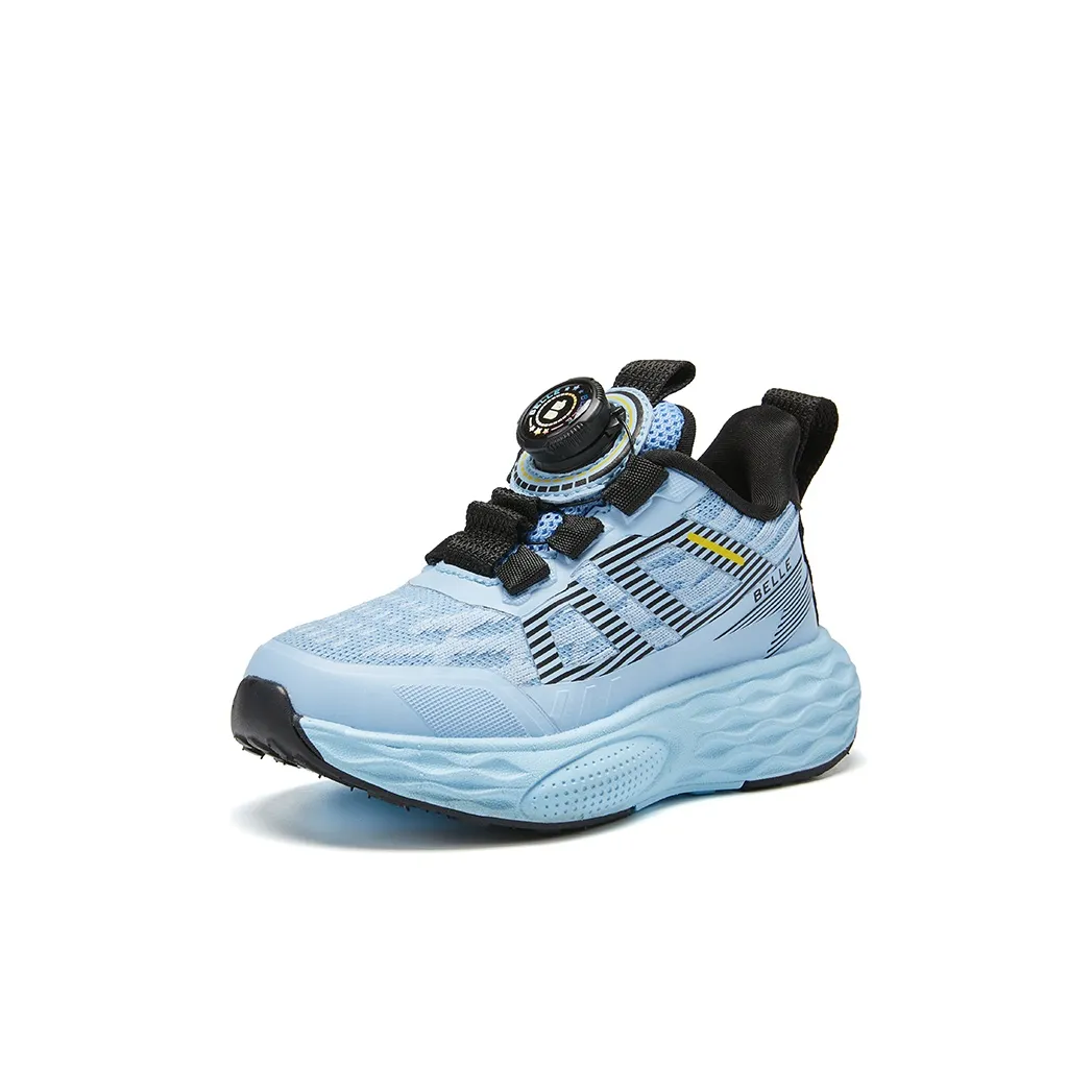 Белль Амортизация Дышащий Поддерживающий Устойчивый к истиранию Низкий Топ Детские Беговые Кроссовки Синий Детский