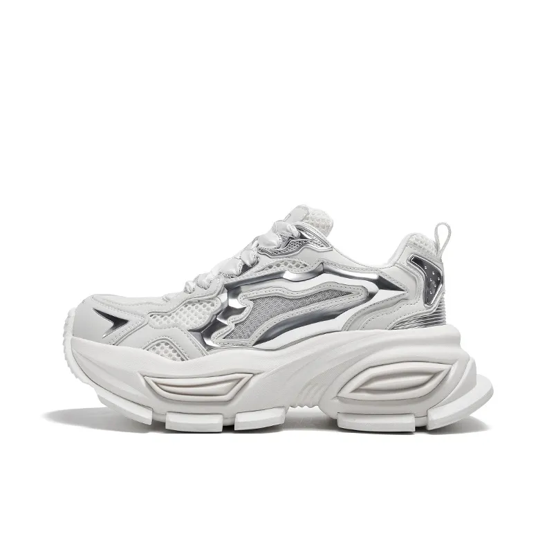 CHERYKALLY Anti Slip And Wear Resistant Height Increasing Low Top Chunky Sneakers Women's