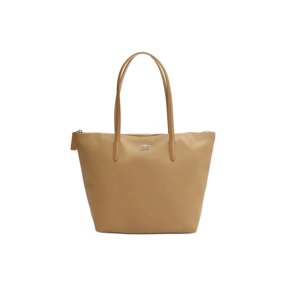 Сумка Tote из ПВХ Сумка для покупок Сумка среднего размера Женская Хаки Коллаборация LACOSTE