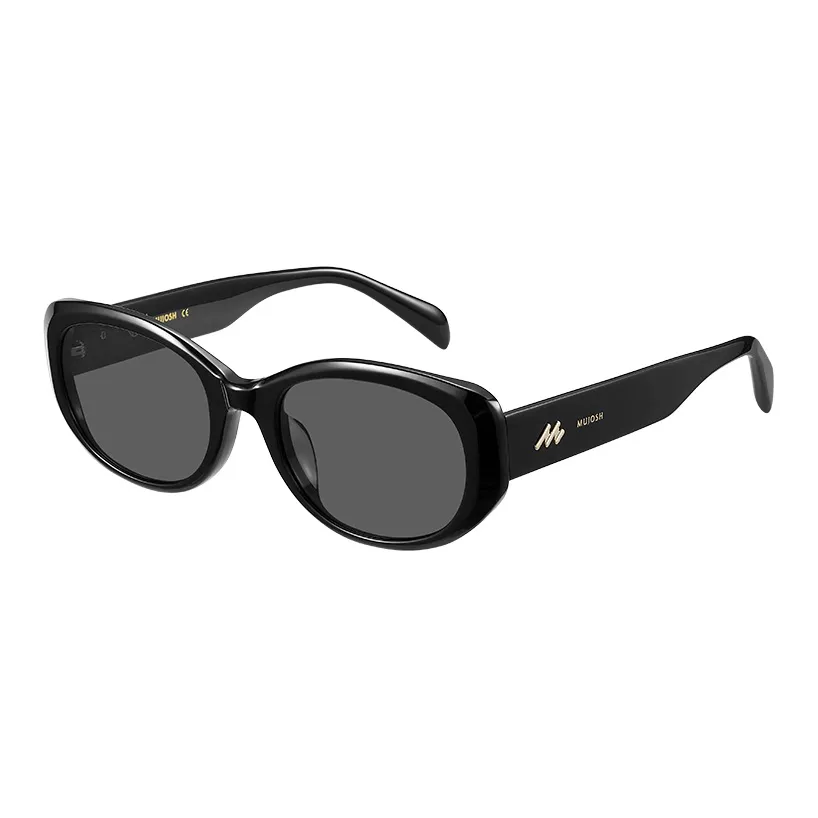 MUJOSH Plate Frame Oval Vintage Modern Individual Trendy Fashion Sunglasses Unisex