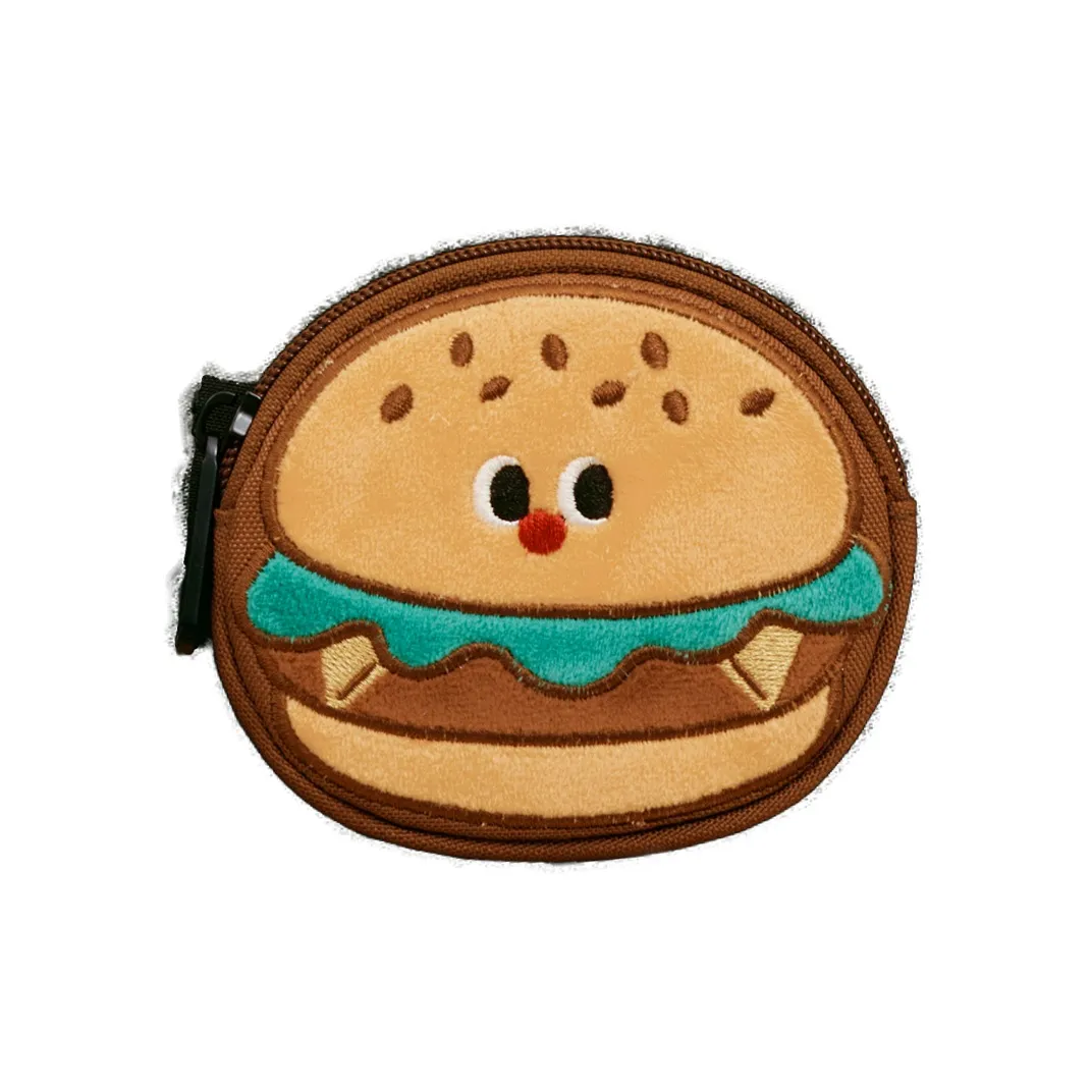 VANWALK Полиэстер Монета Кошелек Унисекс Милый Чизкейк Карамель Цвет Печенья Милый Баклажан Милый Гамбургер