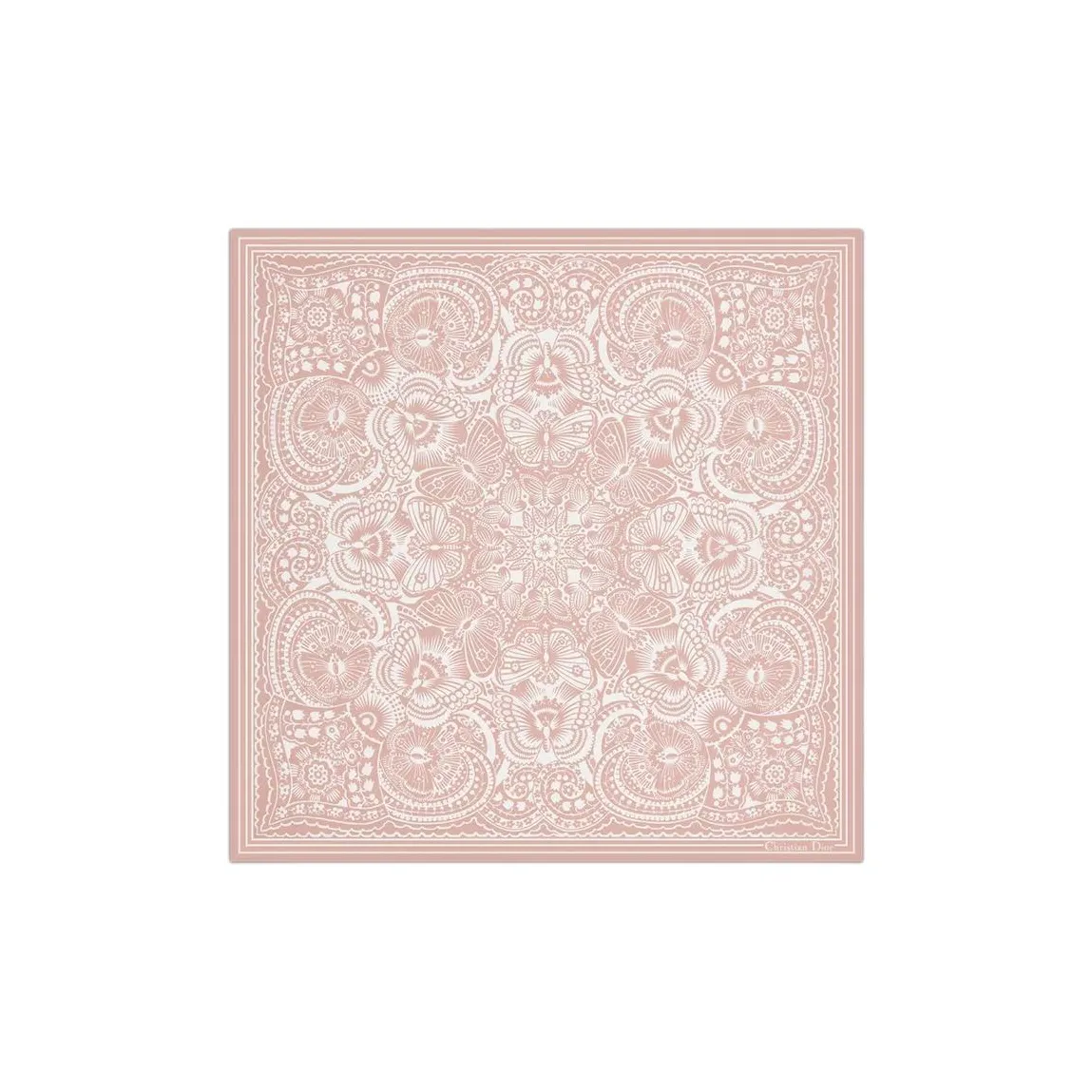 DIOR Mulberry Silk Scarves Women's Pink