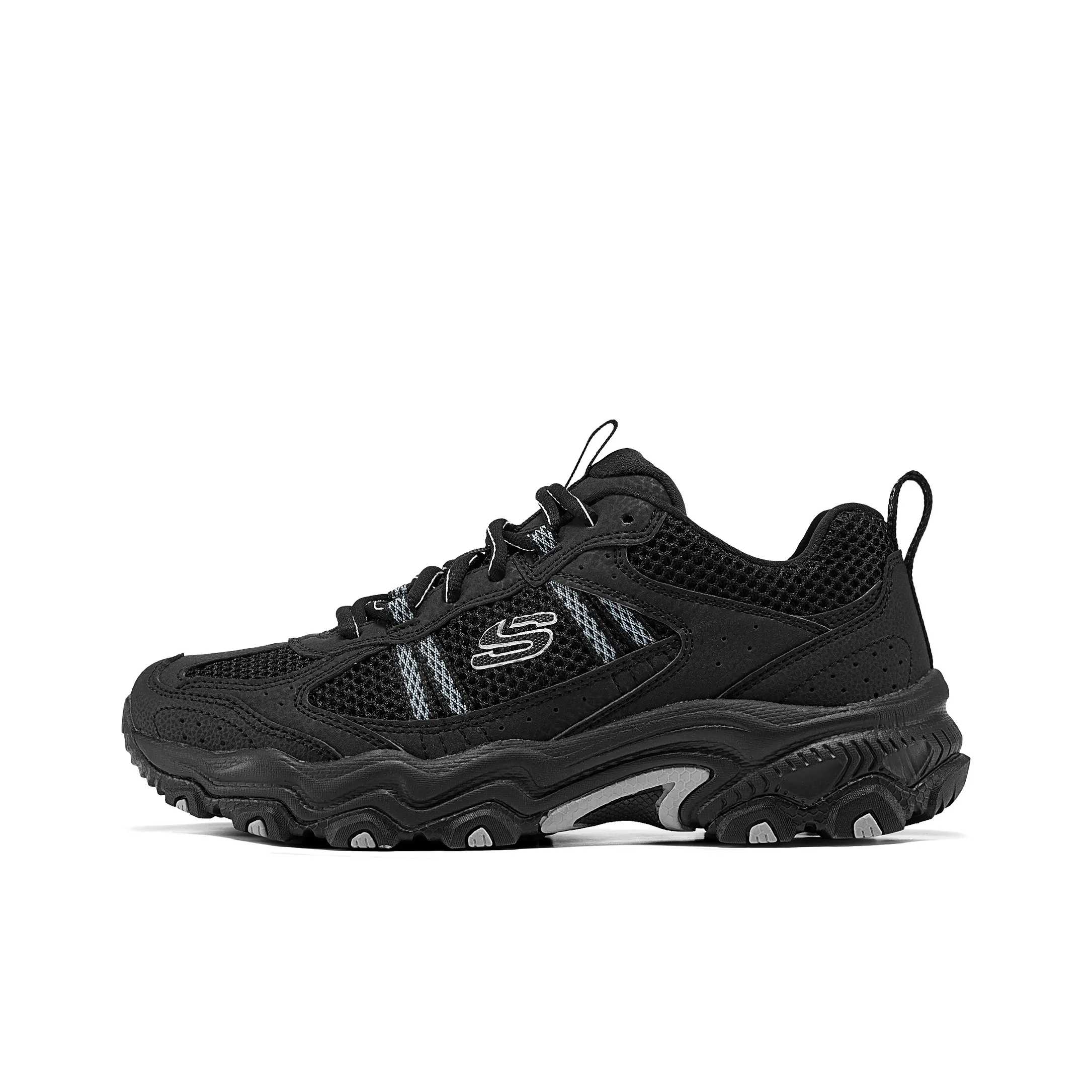 Skechers Abrasion-Resistant Low-Top Trekking Shoes Women's Black
