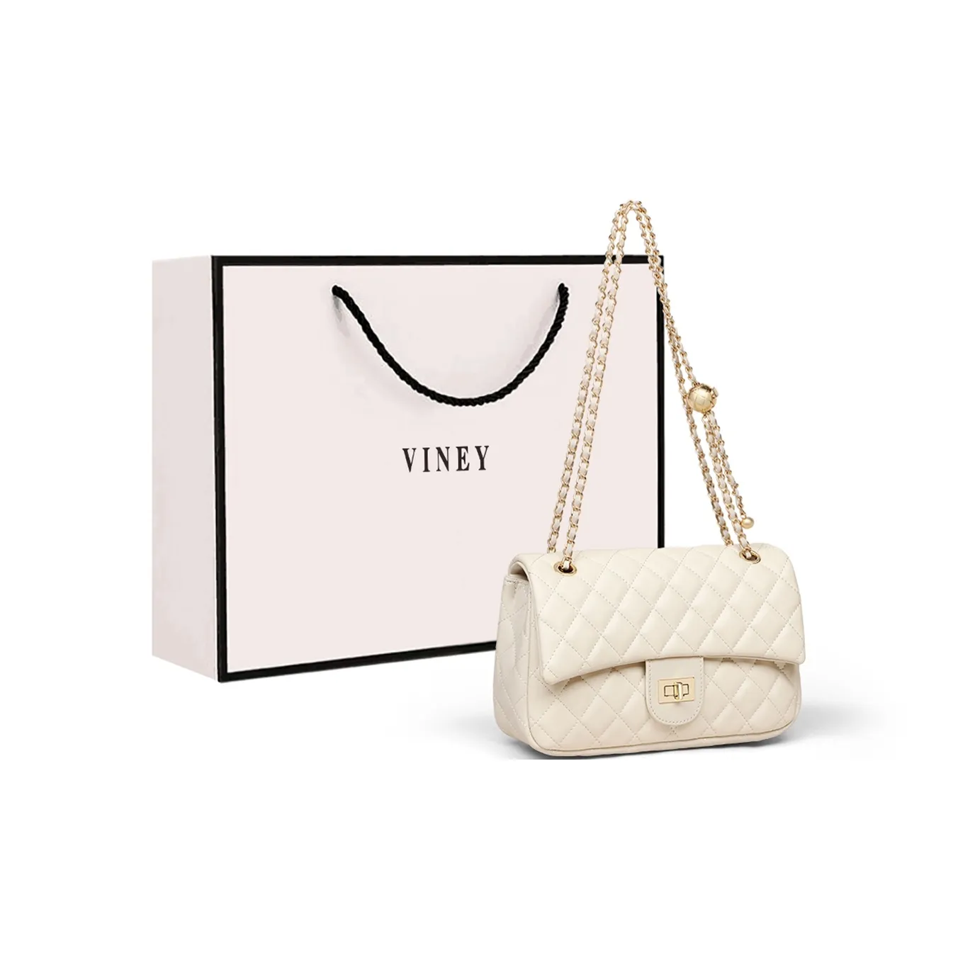 VINEY Сумка через плечо из коровьей кожи маленькая квадратная сумка стандартная женская белая