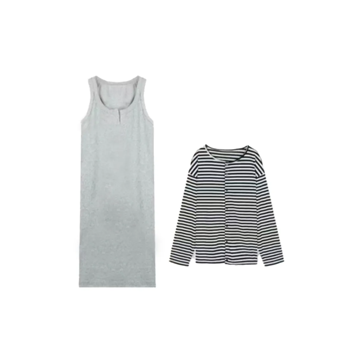 WANANNI Pajama Set Women's Gray