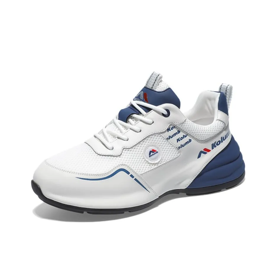 KOLUMB Slip Устойчивый к истиранию Легкий Низкий Топ Повседневный Мужской Белый Синий