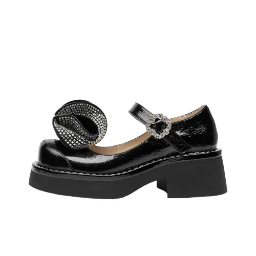 SHOESZOOO Туфли Мэри Джейн Черные Женские