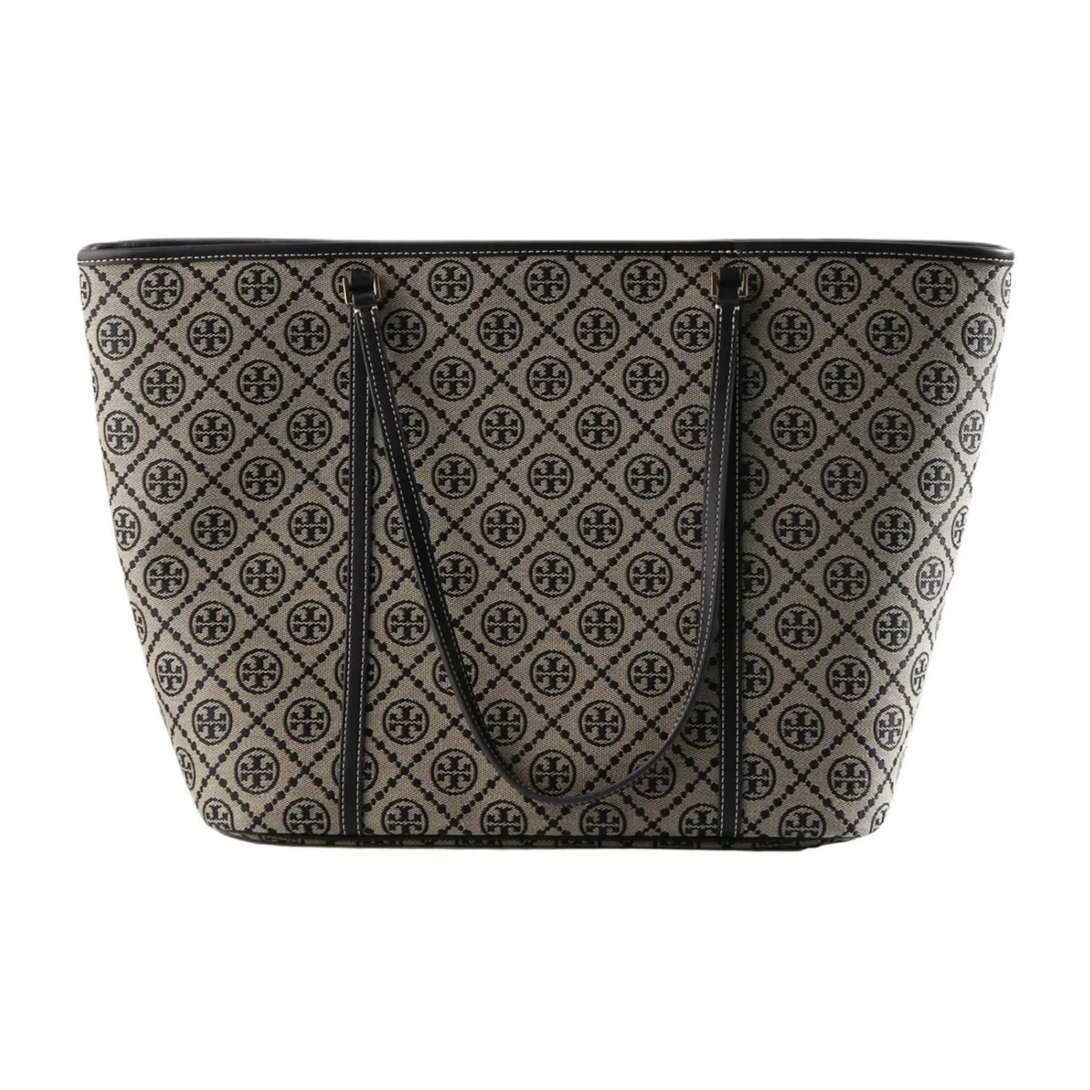 TORY BURCH T Monogram Zip Tote Navy